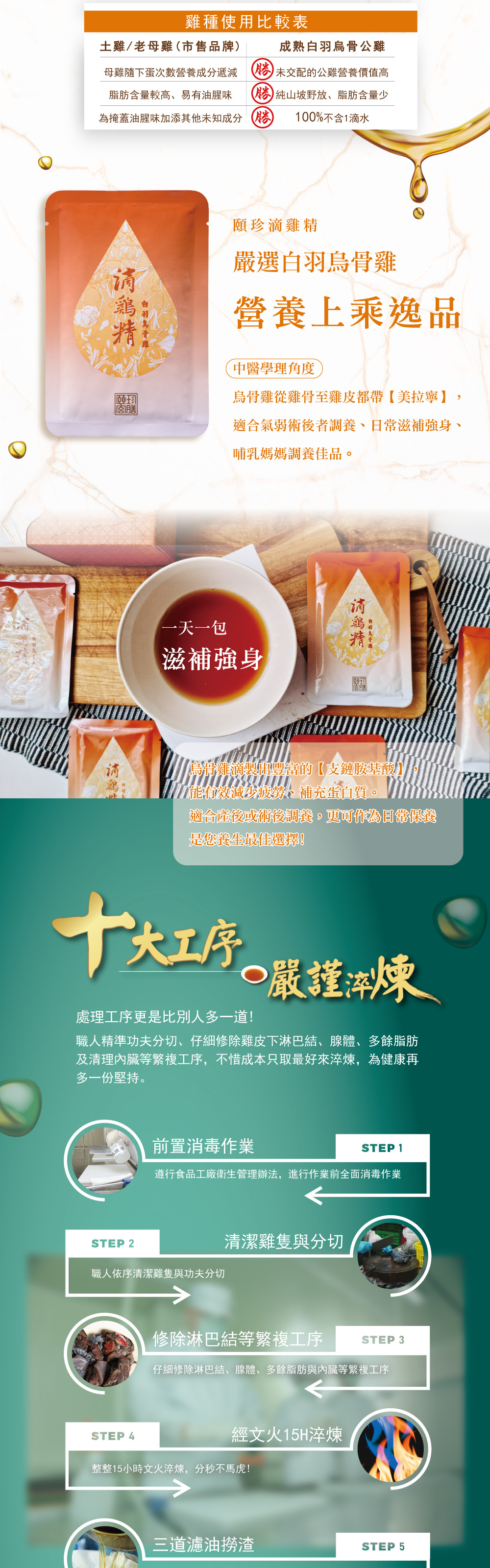 滴雞精 原味 白羽烏骨